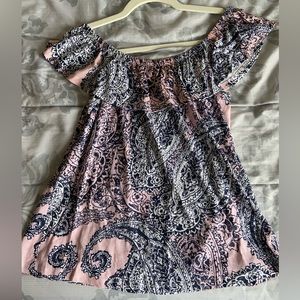 Joe Boxer Women’s M Off The Shoulder Pattern Top